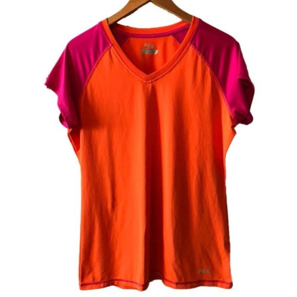 Fila Sport Womens Running Tee Orange L